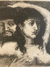 Incisione Barta 1950 Acqua