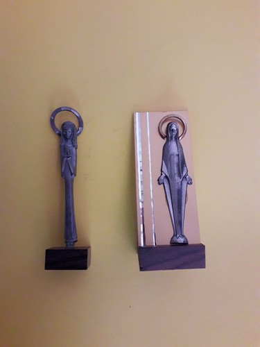 Statuine madonna peltro - statuine, in
