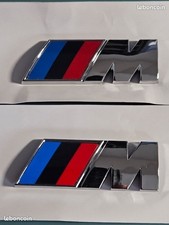 emblème logos M Lot de deux logos latéral chromer 45mmx15mm