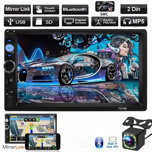 Autoradio bluetooth 2 din - 7",
