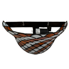 Applique tiffany in vetro L:30 x H:22,5, Attacco E27 max 60W