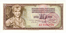 Billet de 10 dinara Yougoslavie 1968 1980 TTB / dinarjev jugoslavija / dinar