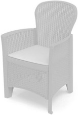 Poltrona bianca con cuscino