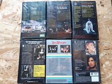 6 VHS MUSICA CLASSICA OTHELLO BOHEME TRAVIATA BUTTERFLY PAVAROTTI COFANETTO RARI