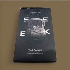 WOLFANG Wildlife Camera 48MP 4K HD, fotocamera per sentieri, visione notturna, WT01