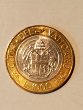 Moneta CITTA' DEL VATICANO 1000 Lire Giovanni Paolo II 1998 FDC (VC18)
