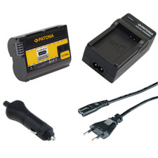 Batteria Patona + caricabatterie casa/auto per Nikon EN-EL15