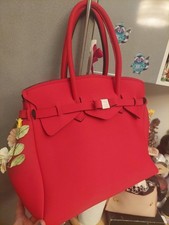 Borsa Save My Bag Rossa Con Rose