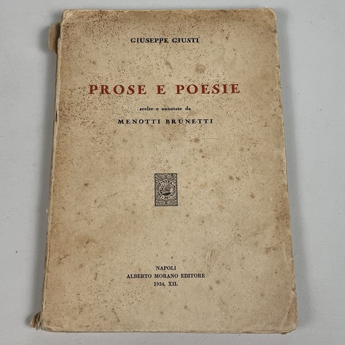 Prose poesie giuseppe giusti - giuseppe,