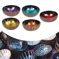 Porta ciotola decorativo in cocco, ciotola da portata, chiave per noci,