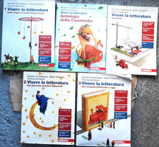 LOTTO IN 4 VV "VIVERE LA LETTERATURA" - B. PANEBIANCO e M. GINEPRINI- ZANICHELLI