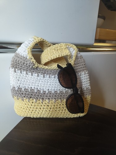 Borsa uncinetto fatta - , a