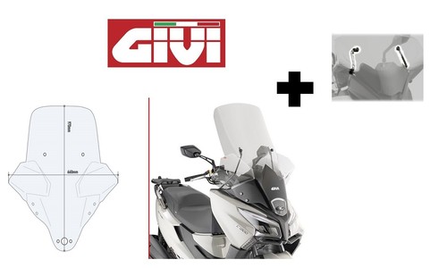 Parabrezza completo kymco - completo,