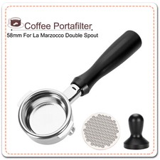Per La Marzocco 58mm Portafiltro Doppio Beccuccio Filtro con Schermo Punk Staccabile