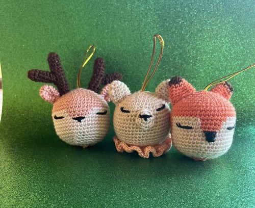 Trio palline natale - natale, fatte