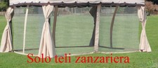 SET 4 TELI MOSCHIERA ZANZARIERA LATERALI PER GAZEBO ADVENTURE 3X4 MT CHIUSURA