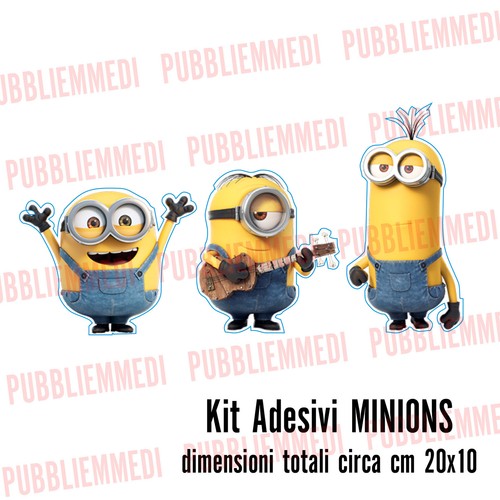 Kit adesivi stickers minions - kit, 3
