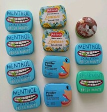 11 Scatoline Latta Caramelle Tiger, Dolciando, setablu lotto scatola Usate 