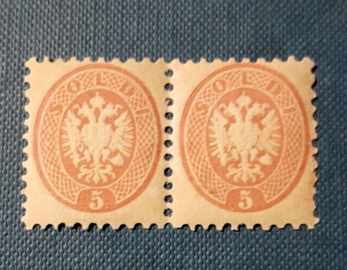 1863 coppia francobolli - coppia,