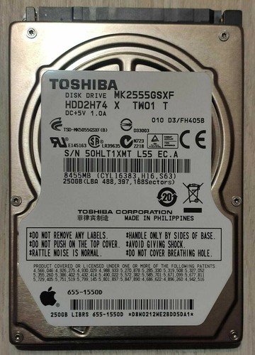 Hdd toshiba sata - hdd, 250gb