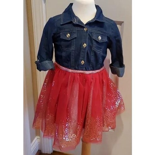 Vestito tutù corpetto denim