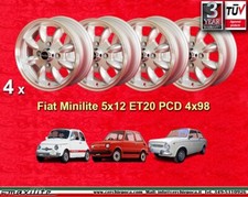 4 Cerchi FIAT 126 850 500