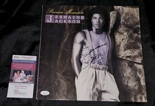 JERMAINE JACKSON FIRMATO MOMENTI PREZIOSI 1986 LP RECORD JSA COA CERT MICHAEL 5