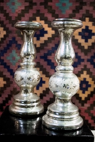 Candelabro vetro foglia - vetro, e