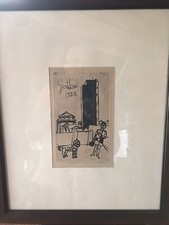 FRANCO GENTILINI QUADRO INCISIONE LITOGRAFIA NUMERATA 126/295 FIRMATA RARA