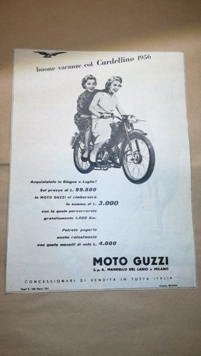Pubblicità moto guzzi - moto,