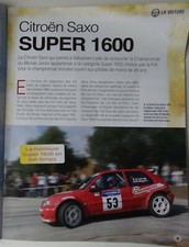 Fascicule - Citroën Saxo Super 1600 - Loeb  2013 -  Tour de Corse 2001