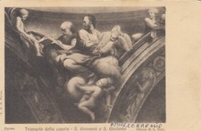 CARTOLINA  PARMA EMILIA ROMAGNA TRIANGOLO DELLA CUPOLA CHIESA VIAGGIATA 1903