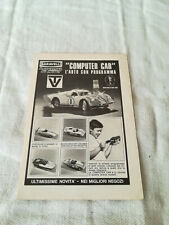 PUBBLICITA' ORIGINALE ADVERTISING modellini "COMPUTER CAR" BARAVELLI del 1970
