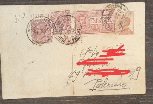 Intero postale 1925 con - postale,