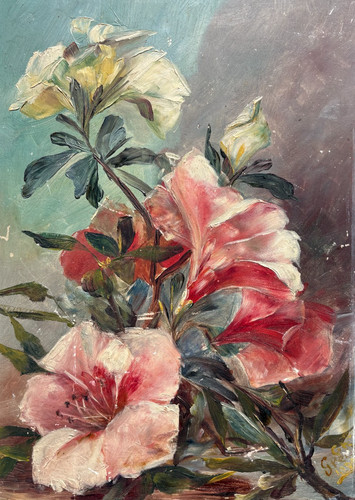 Dipinto antico fiori