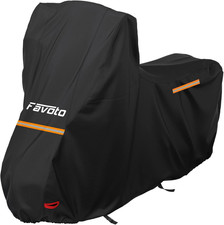 Telo Coprimoto 210D per Moto Con Parabrezza Alto Resistente a Acqua Polvere Piog