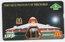 Scheda telefonica/phonecard TK 130 GB 5u McDonald's Spaceship Restaurant