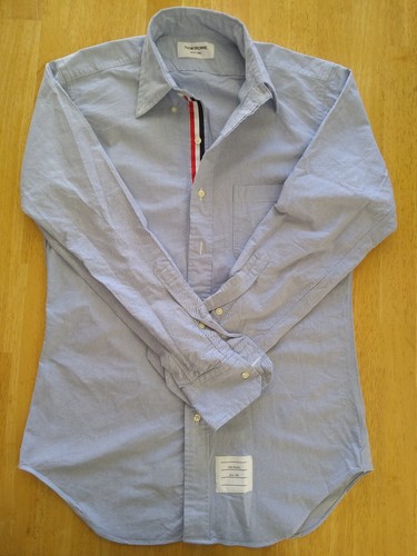 Thom browne blu oxford con - blu,