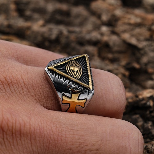Anello uomo occhio - , massonico