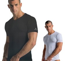 3 T-SHIRT UOMO NAVIGARE SCOLLO A V PUNTA COTONE ELASTICIZZATO MEZZA MANICA 571