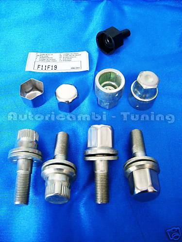 Bulloni antifurto ruote - antifurto,