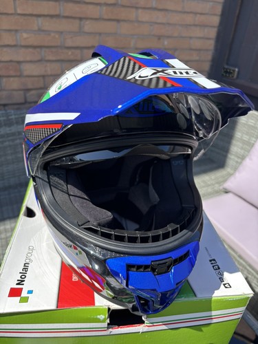 Casco lite x552 blu - x552, carbonio