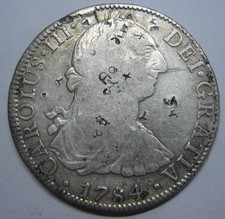1784 mexico reales carlos - mexico,
