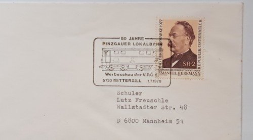 Austria lettera mostra - lettera,