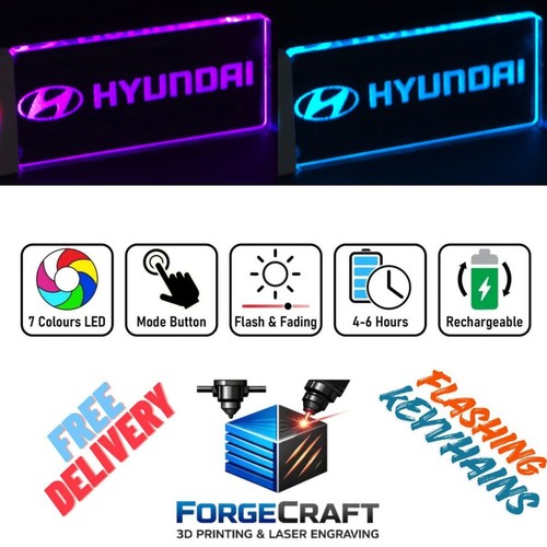 Hyundai led light keyring - hyundai,