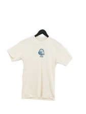 Vans T-Shirt Uomo S Crema 100%