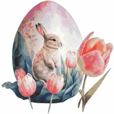 Uovo pasqua coniglietto - uovo, di