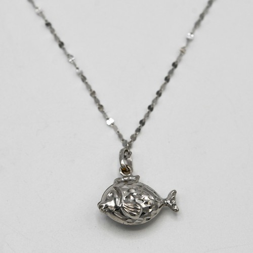 Collana oro bianco - collana, 18
