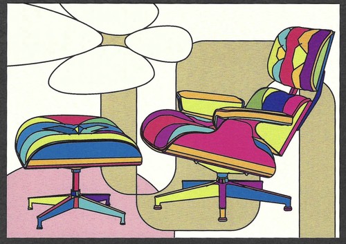 Cartolina eames lounge - eames,