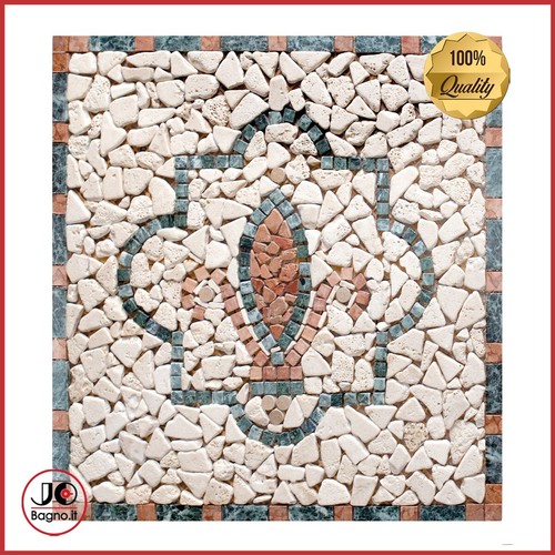 Rosone mosaico rete fatto - su,